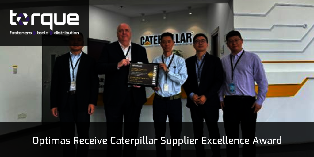 Optimas Receive Caterpillar Supplier Excellence Award