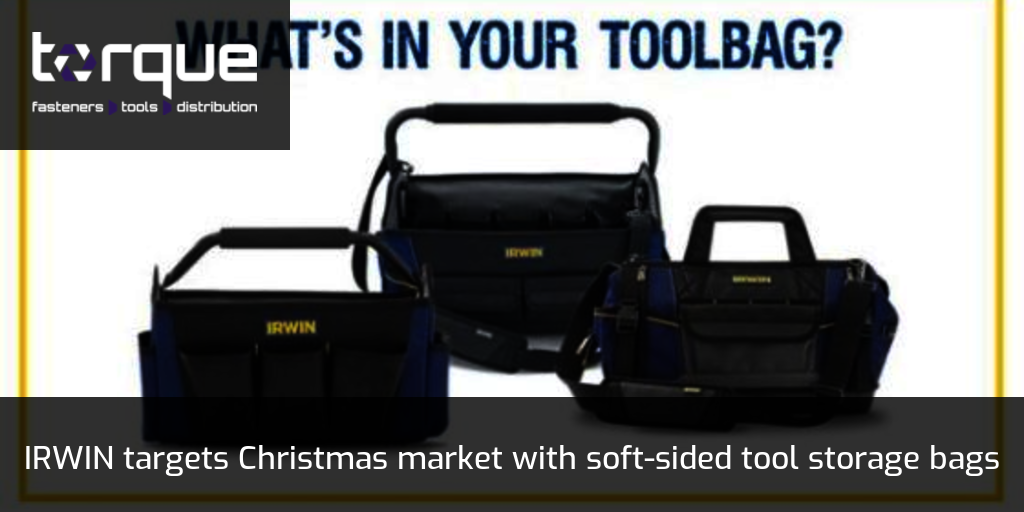 IRWIN targets Christmas market with softsided tool storage bags