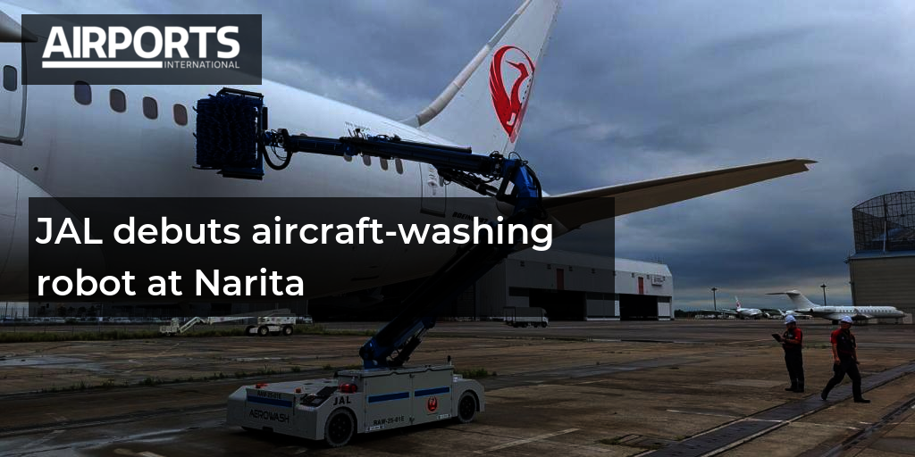 JAL debuts aircraft-washing robot at Narita
