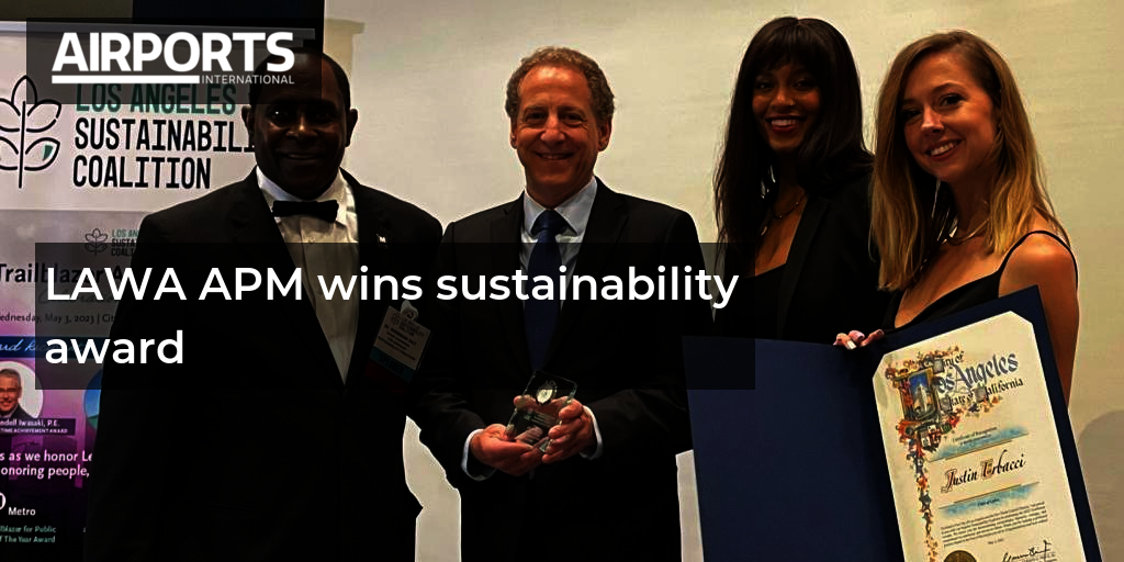 LAWA APM wins sustainability award