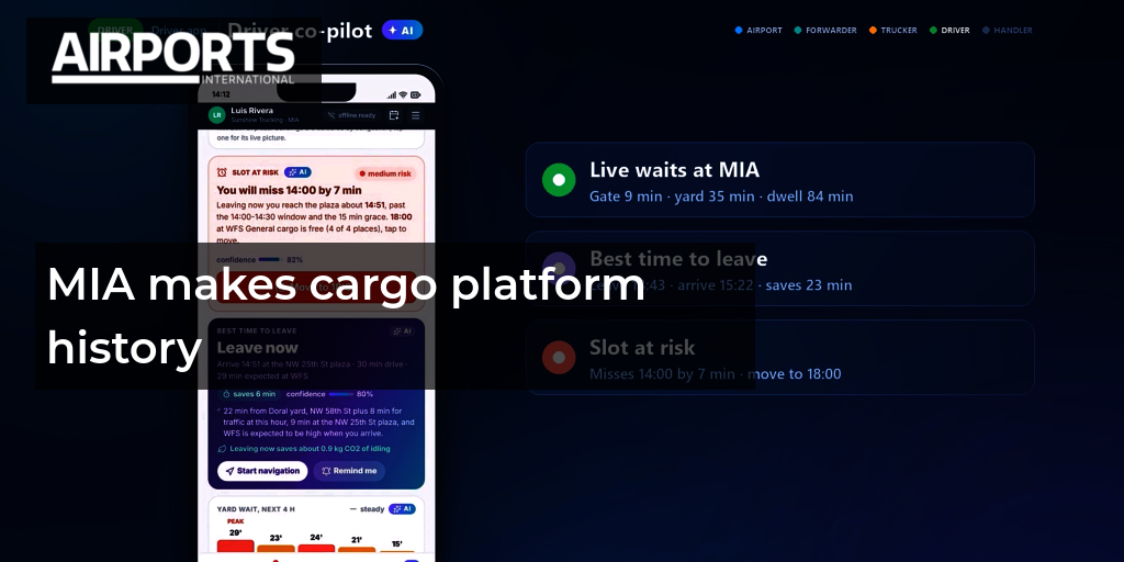 MIA makes cargo platform history