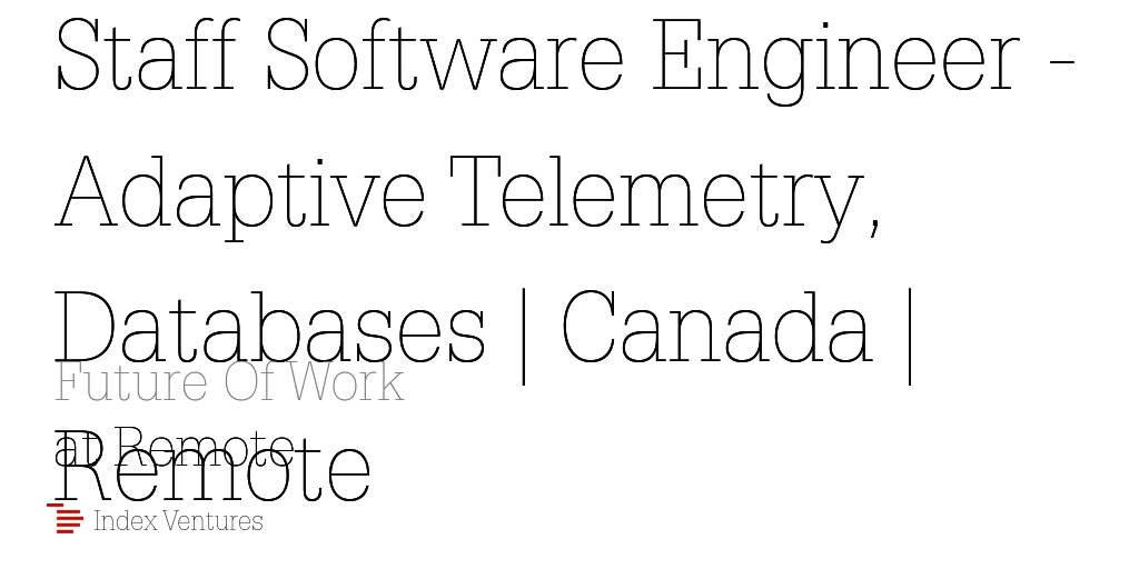 Remote: Staff Software Engineer