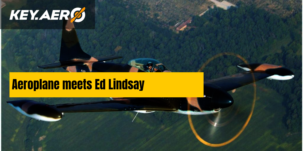 Flugzeug trifft Ed Lindsay