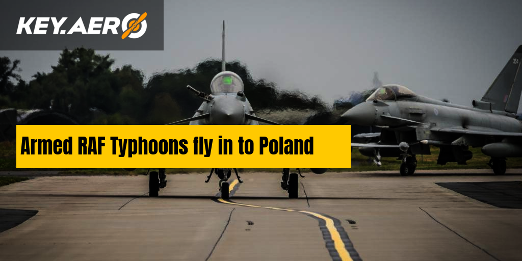 Armed RAF Typhoons land in Poland
