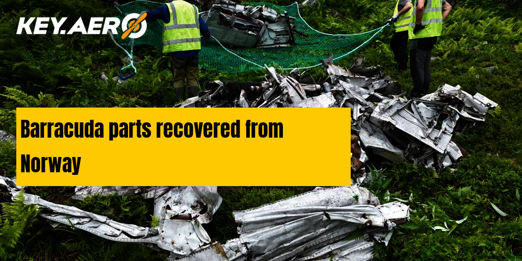 Barracuda parts recovered from Norway
