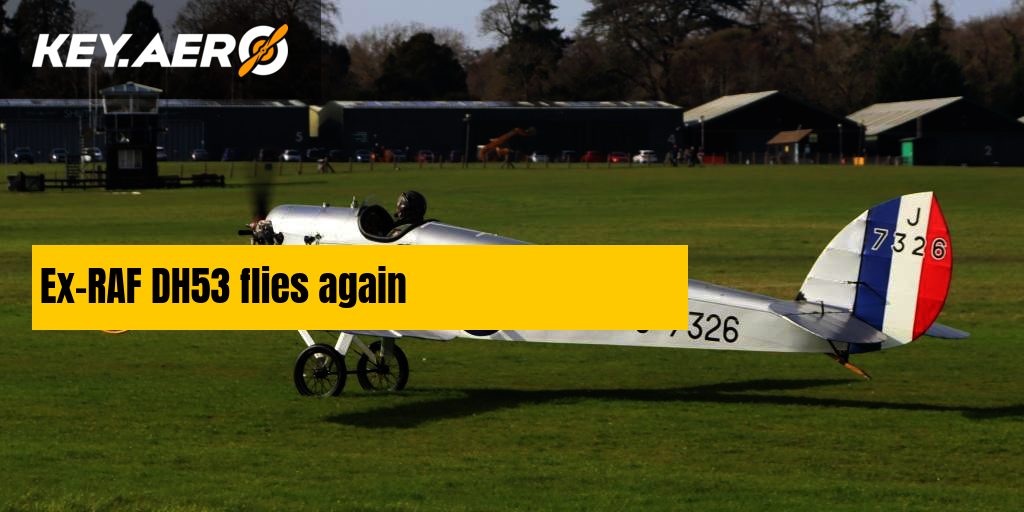 Ex-RAF DH53 flies again