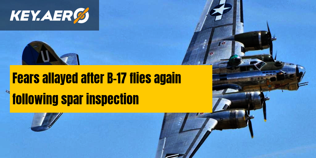 Fears Allayed After B 17 Flies Again Following Spar Inspection
