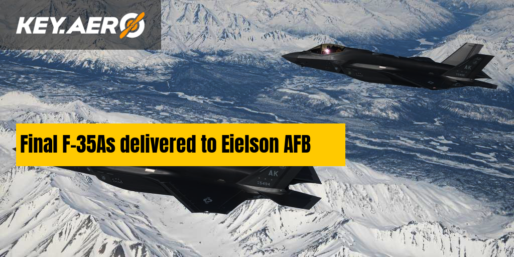 Final F35As delivered to Eielson AFB
