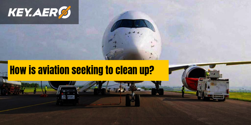How is aviation seeking to clean up?