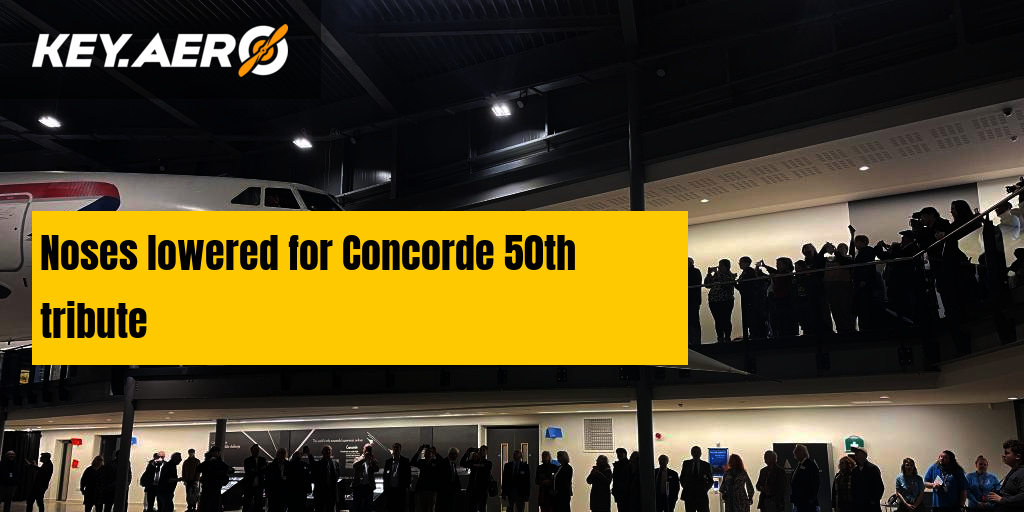 Noses lowered for Concorde 50th tribute