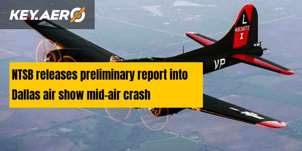 NTSB releases preliminary report into Dallas air show midair crash
