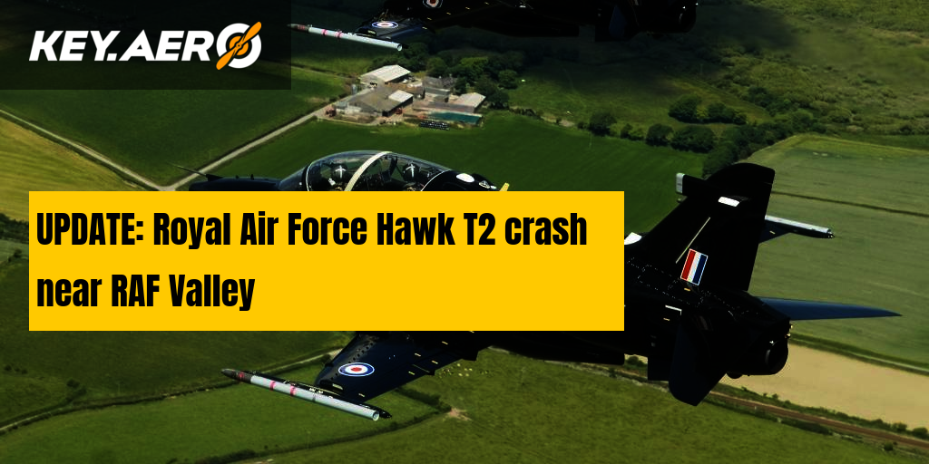 Royal Air Force Hawk T2 crash near RAF Valley