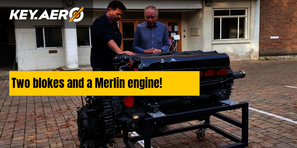 Two blokes and a Merlin engine!
