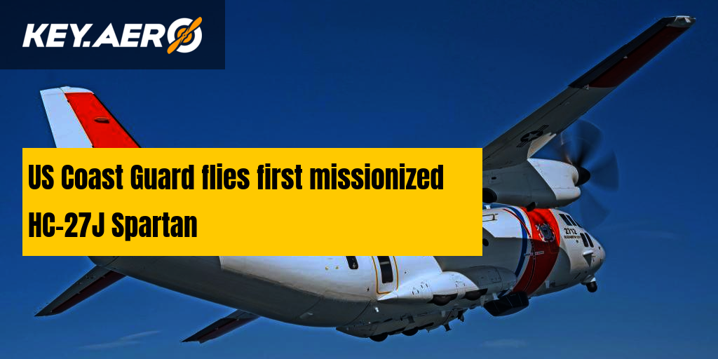 US Coast Guard flies first missionized HC-27J Spartan