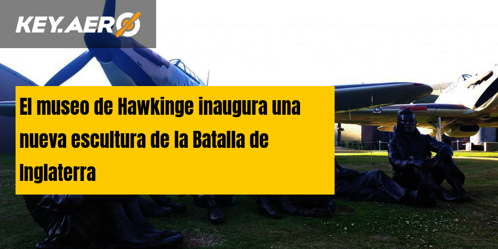El museo de Hawkinge inaugura una nueva escultura de la Batalla de
