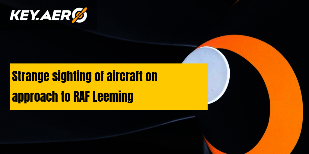 Strange sighting of aircraft on approach to RAF Leeming