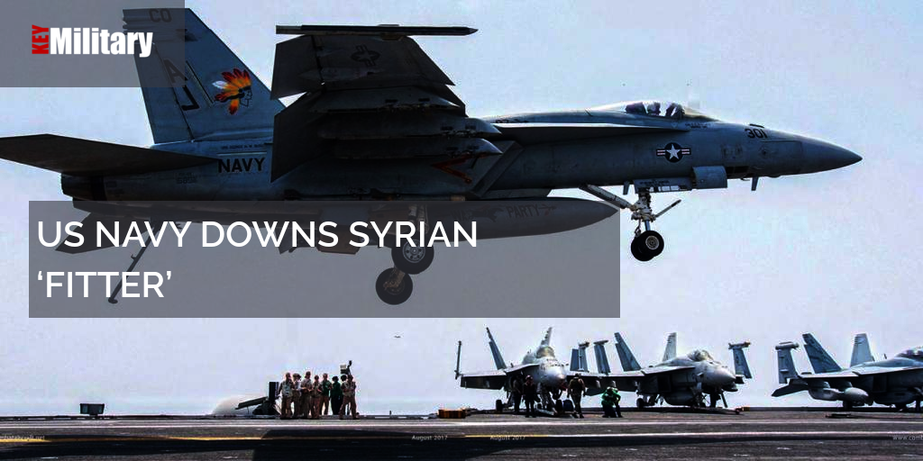 US NAVY DOWNS SYRIAN ‘FITTER’