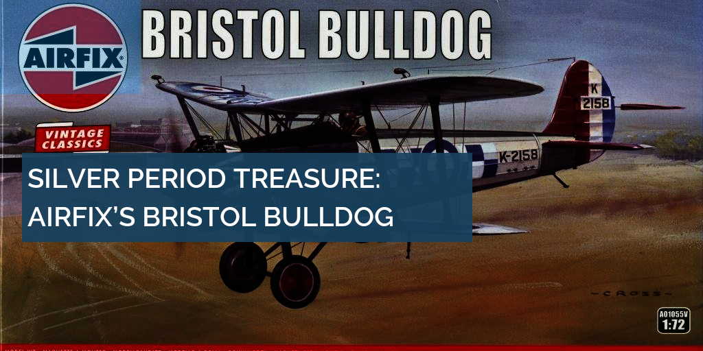Airfix 1/72 Bristol Bulldog silver period biplane