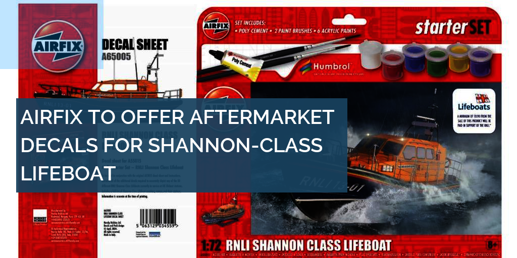 Airfix decal sheet for 1/72 Shannon-Class Lifeboat