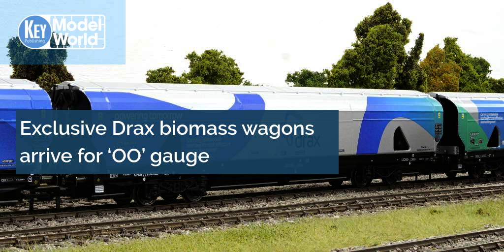 Exclusive Drax biomass wagons arrive for ‘OO’ gauge
