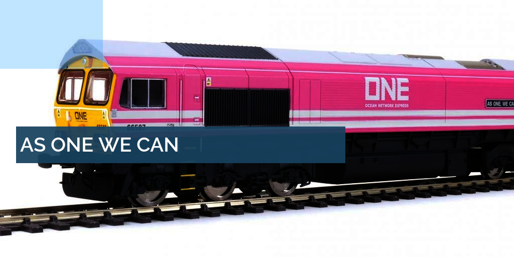 Hornby R3923 Ocean Network Express Class 66 "AS ONE WE CAN" No.66587 DCC Ready