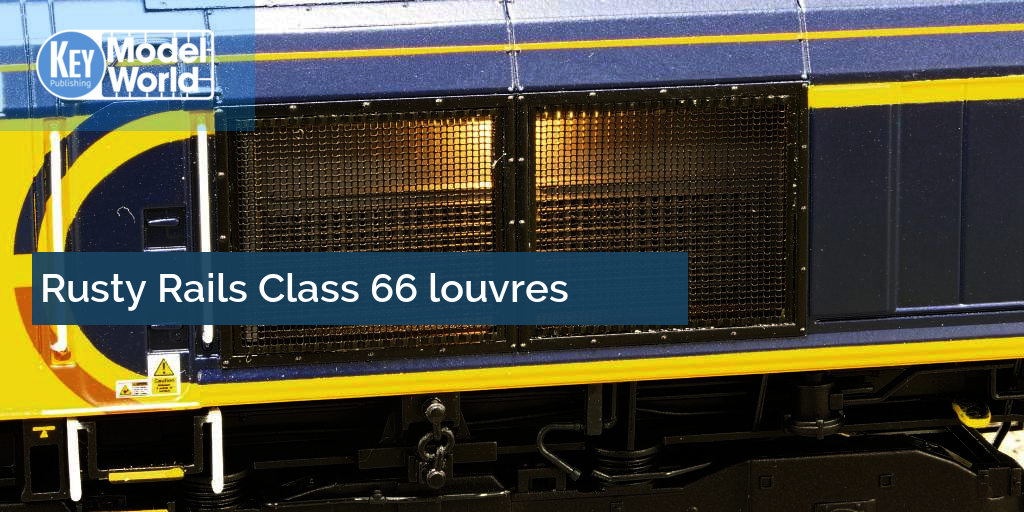 Rusty Rails Class 66 louvres in OO gauge