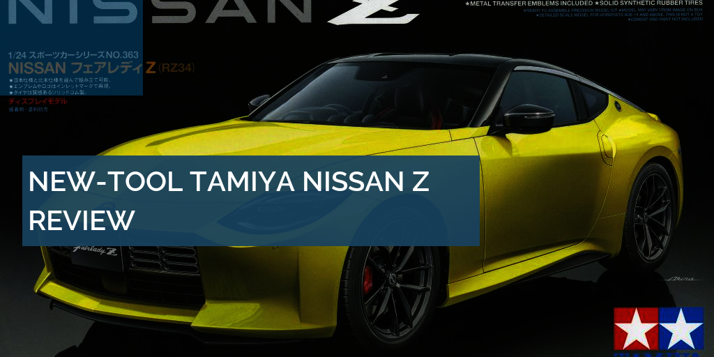 Tamiya 1/24 scale Nissan Z (RZ34) 400Z plastic model kit review