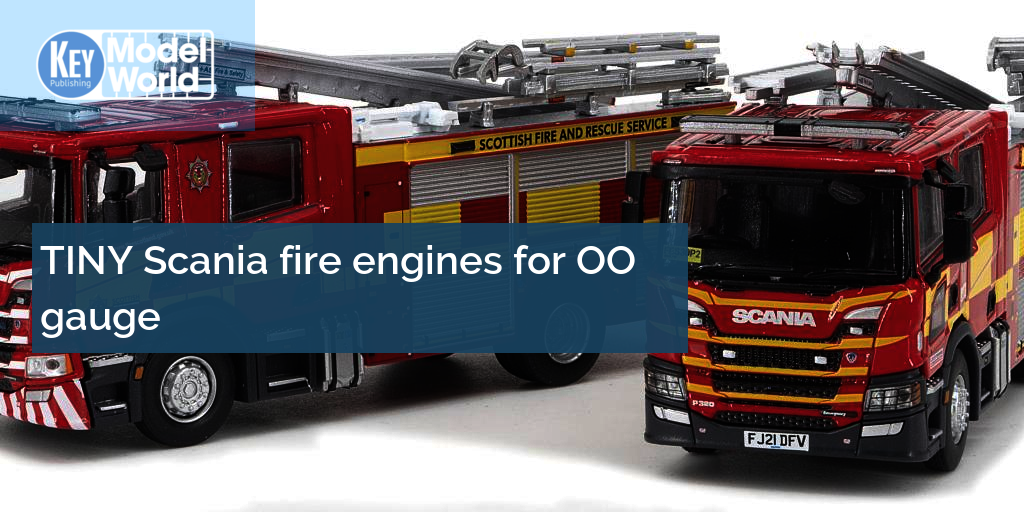TINY Scania fire engines for OO gauge