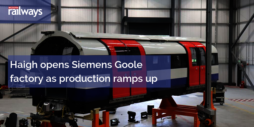 Haigh opens Siemens Goole factory