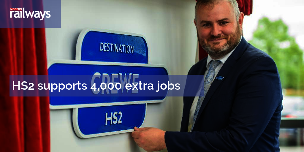 HS2 supports 4,000 extra jobs