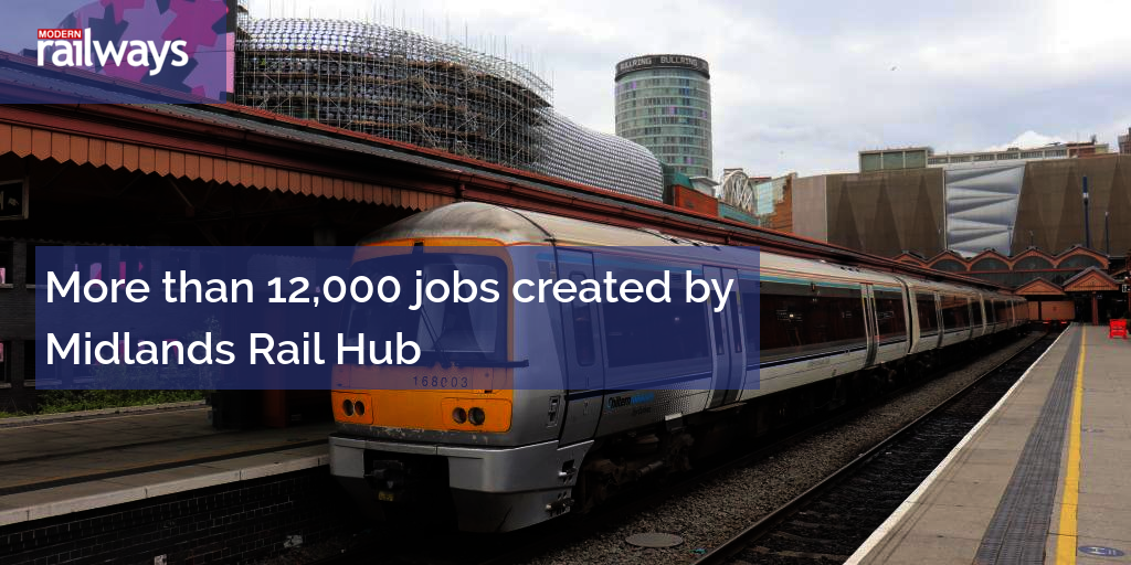 More than 12,000 jobs created by Midlands Rail Hub