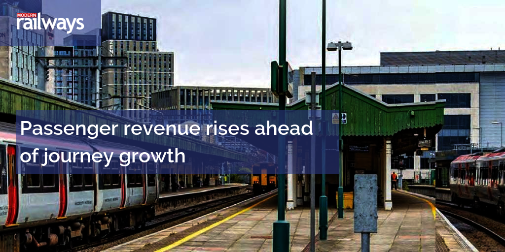 Passenger revenue rises ahead of journey growth