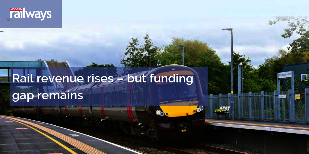 Rail revenue rises but funding gap remains