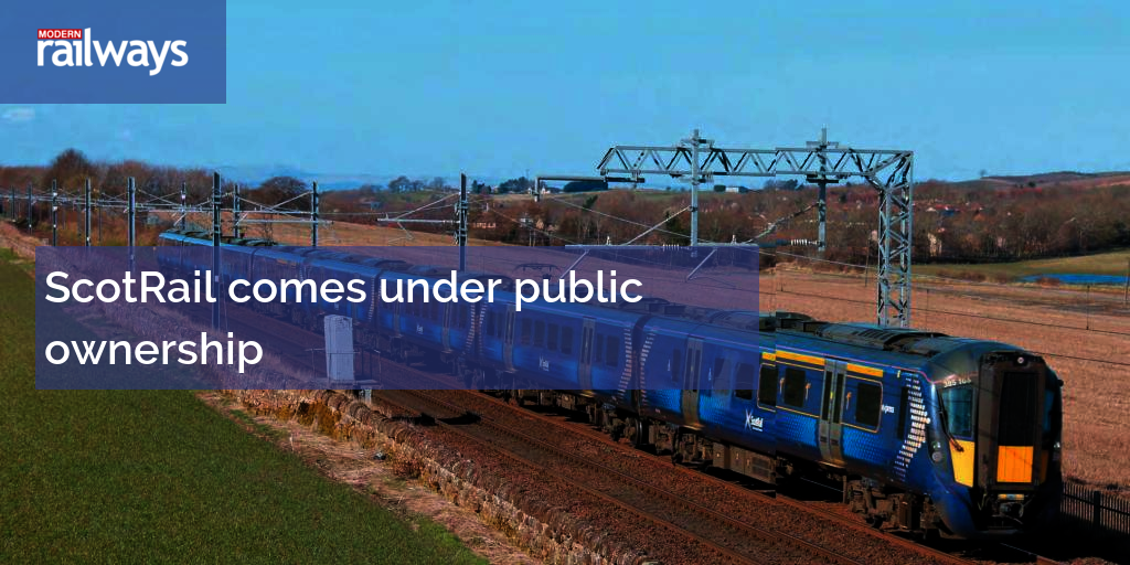 Scotrail Comes Under Public Ownership