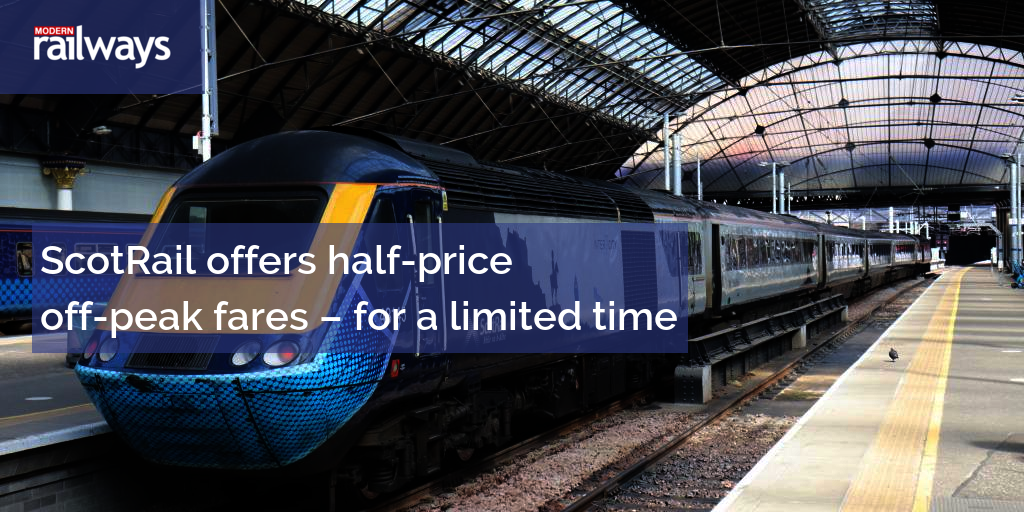 ScotRail Offers Half price Off peak Fares